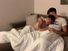 Love Make - Hot Cute Couple Make Love During Movie Night
