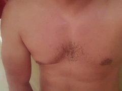 Showering and draining my shaft in my guest room just sit on my face