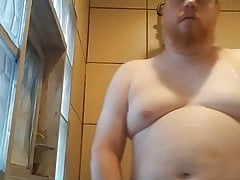 Stroking my Cock in the Shower
