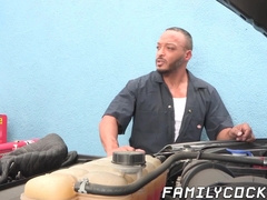 Shy stepson creampied after hardcore taboo interracial sex