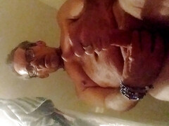 Shower after haircut and ball trim