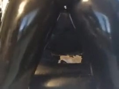 Utter Condom Marionette Showcases off Suit and Wanks off