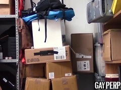 Bearded Straight Crook Raw Fucked by Handsome Security