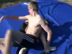 Outdoor wrestling boys 2