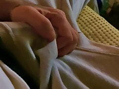 Having fun with my cock until I cum like a volcano,
