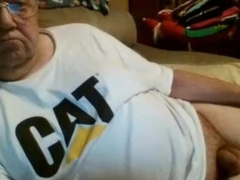 old man jerking in chat