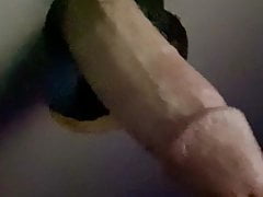 MWM wags big dick through adult book store glory hole