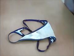 Friend cumming on panties