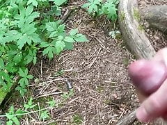 Trail jerk and cum