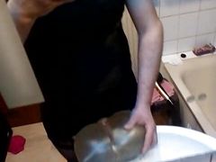Crossdresser fuck Sextoy