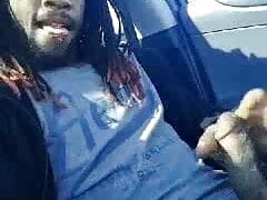 In the car