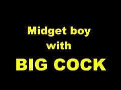 Twink has gay sex with a big dick midget