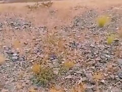 Mexican soldier on duty masturbates outdoors while his bosses are away