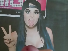 Cum Tribut: WWE Paige