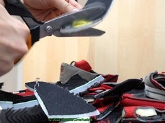 Sneaker cum, gay trashed sneaker, sneaker