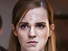 Emma Watson with cum on her face i created.