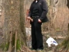 daddy alone outside
