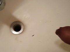Busting a huge load out of my uncut cock