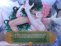 Illran and Veras explore their divine desires in hot gay encounter!