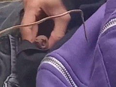 Nice Chinese youngster milks off, groans and unloads immense jizz shots outdoors