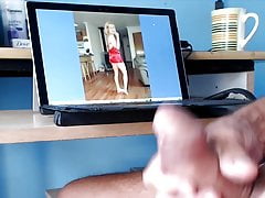 Guy strokes cock looking at yr wife