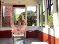 RISKY OUTDOOR ANAL INVASION WATER PUMPING OUT GAMES