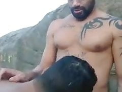 at the beach