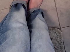 I held back my desperate pee until I simply couldn't any longer and soaked my pants.