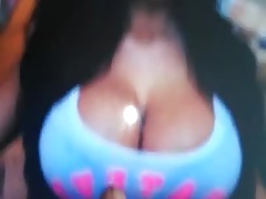 Big tits cum tribute