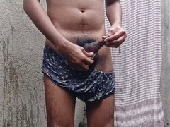 Indian gay bottom, indian public bathing, indian gay masturbation bathroom