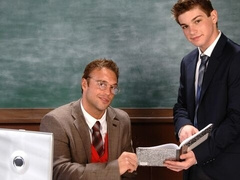 Professor Rocco Reed bottoms for young Johnny Rapid