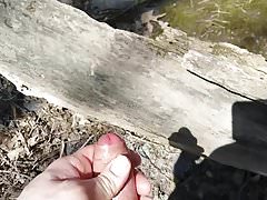 Out jerkin' in the woods