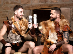 Norse studs fucking each other in the ass hard