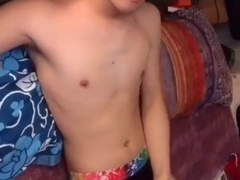 Japanese Youngster Milks on Web cam