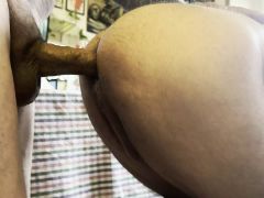 Mature man cums and fucks young guy's ass