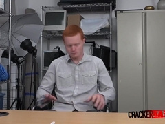 Redhead Guy Takes Directors Big Black Cock Deep In His Tight Asshole