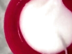 300 ML sperm handjob massive cumshot