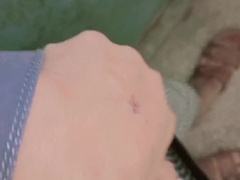 I plowed my Pakistani Stepmother while taking bathroom