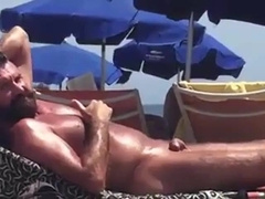 Str8 spy daddy bear at the beach 7