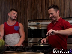 Chiseled boy gets butthole licked and torn up