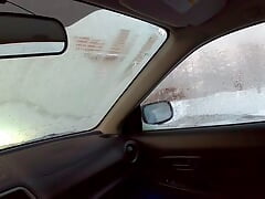 Risky Masturbation and Cum While Driving Through the City in Broad Daylight!