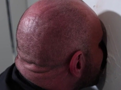 The priest and the pervert meet each other at the glory hole