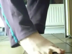 Footjob practice