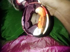 Satin silk handjob porn - Satin suit rub on dick head (127)