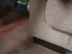 Gorgeous athlete jerks his massive rod and spurts everywhere