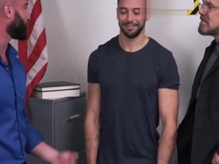 Father And Son Threesome With School Teacher