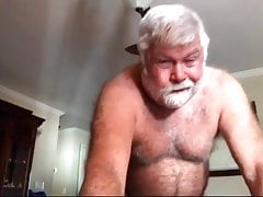 Daddy strokes on cam