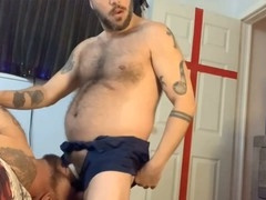 Throat stuffed and raw drilled