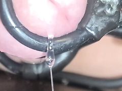 Nice precum focus estim session with cumshot