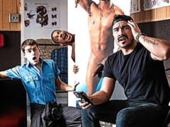 Quick interracial fuck with Adrian Hart and Joey Mills